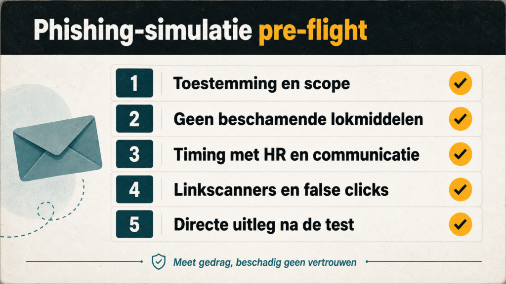 Phishing-simulatie scope en toestemming: voorkom een blame-test